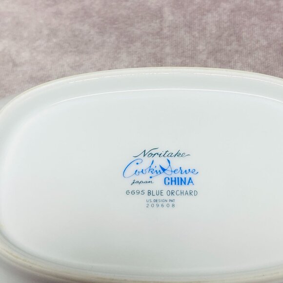 Noritake Cook N Serve Blue Orchard 10" Vegetable Bowl China 6695 - Picture 2 of 10